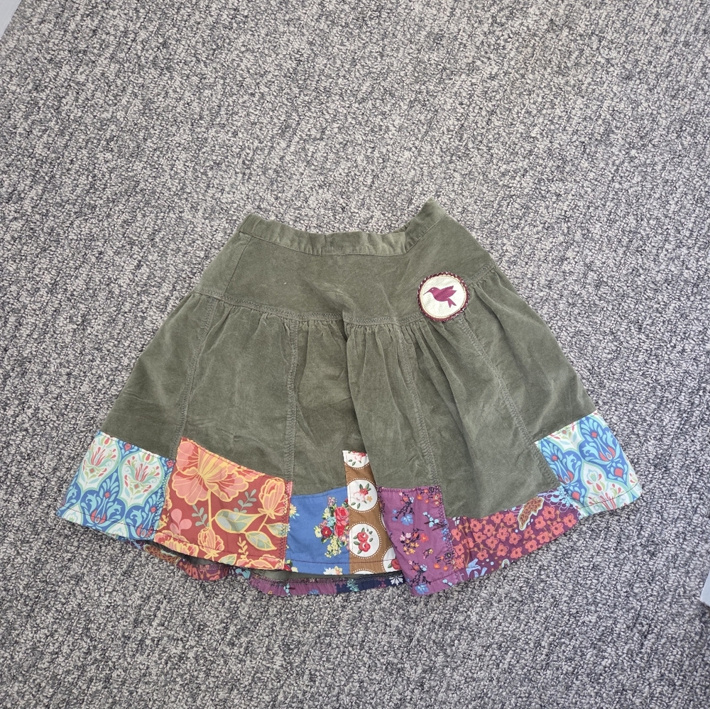 Matilda Jane Olive Green Patchwork Skirt